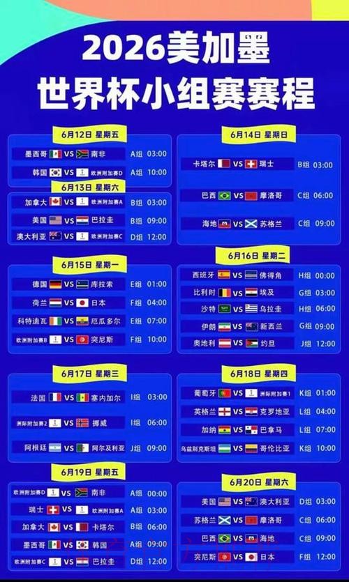 2026世界杯直播高清版完整安排在哪里看